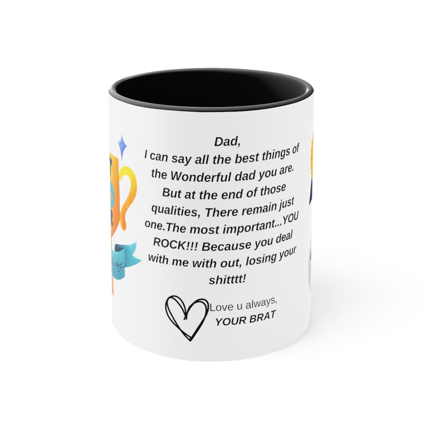 #1 Daddy- Fathers day Coffee Mug, 11oz