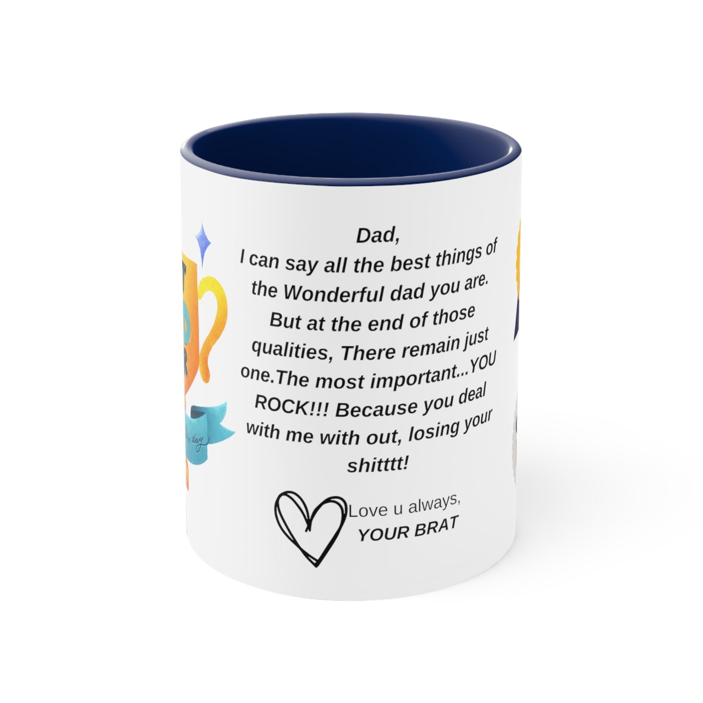 #1 Daddy- Fathers day Coffee Mug, 11oz