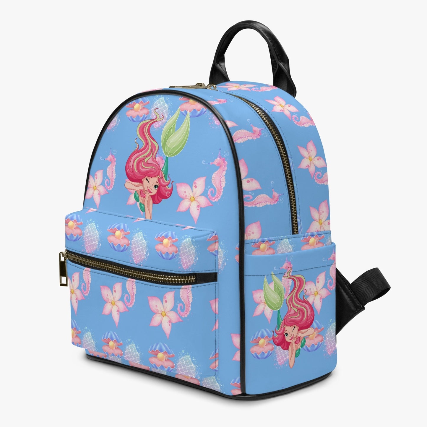 GIRLS BACK TO SCHOOL  ( MERMAID) All Over Printed PU Backpack