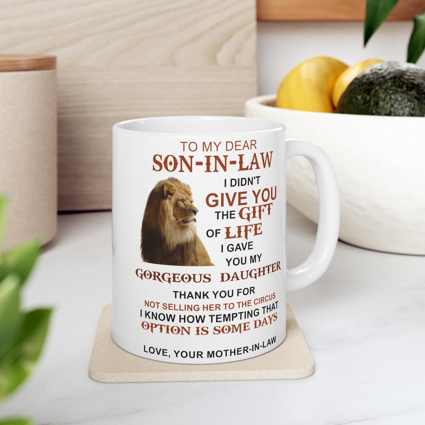 To My Dear Son In Law | Ceramic Mug, 11oz