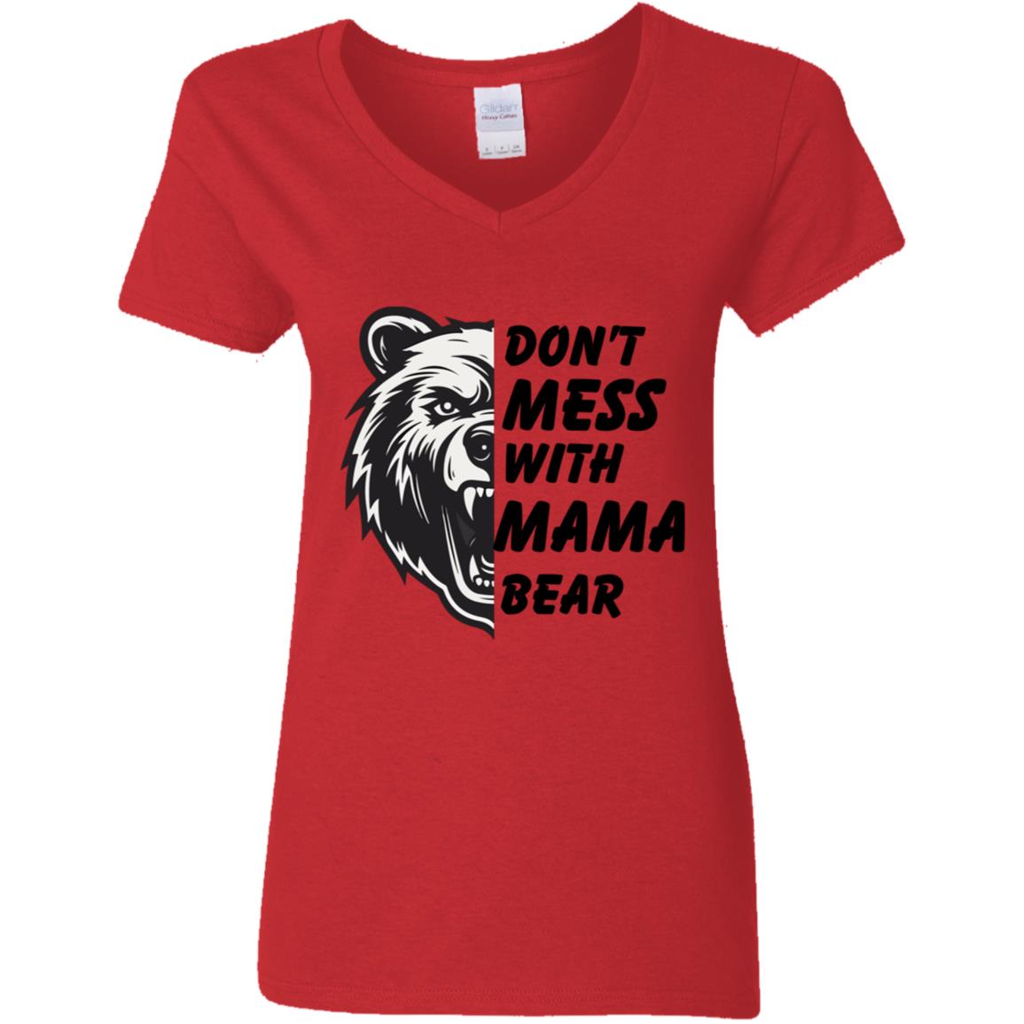 Don't mess With Mama t shirt-7 G500VL Ladies' 5.3 oz. V-Neck T-Shirt