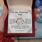 To My Amazing Wife  For ever Love Necklace,Anniversary Gifts,Wife gifts, Best Wife Necklace, Best Gift for her-Personalized
