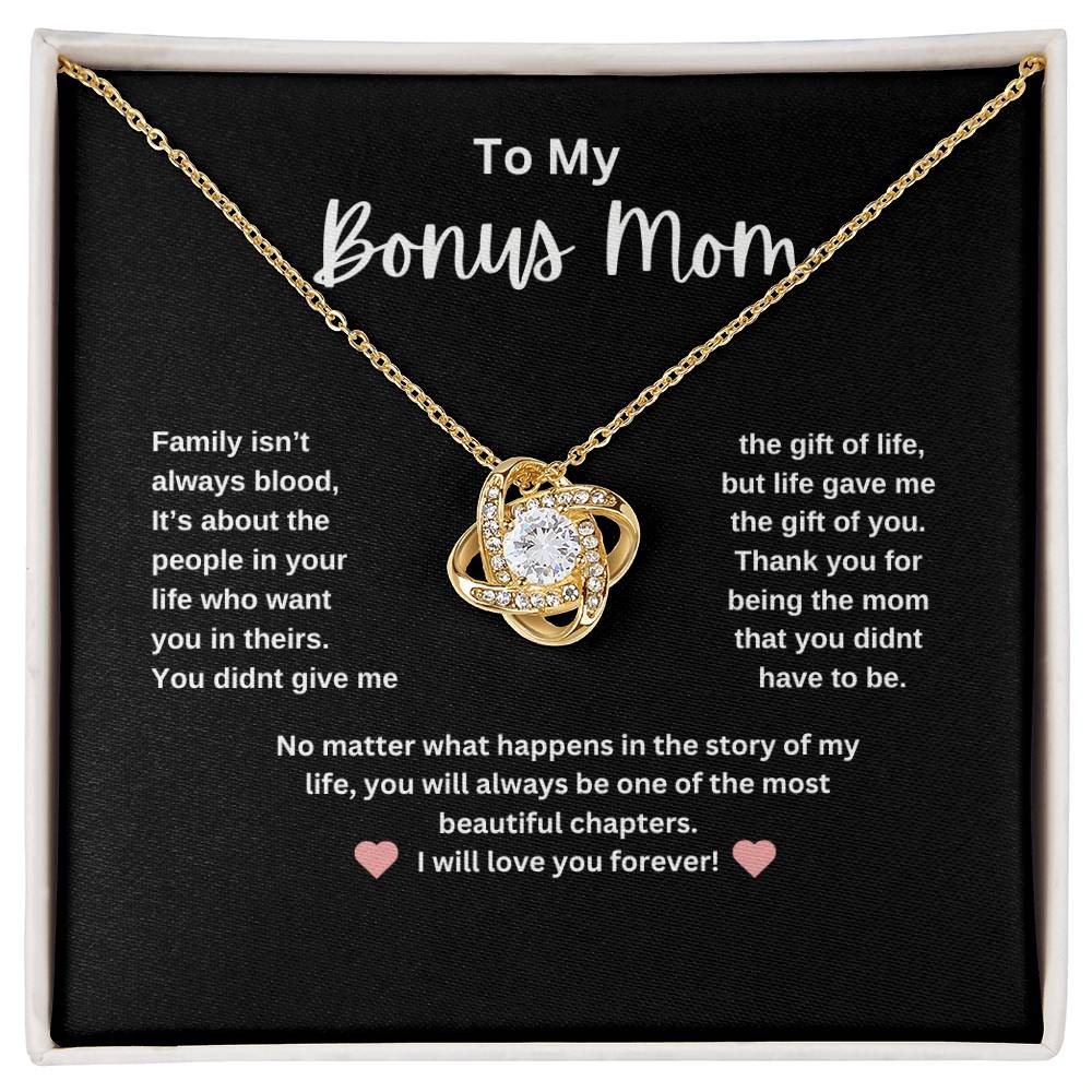 Bonus Mom Love Knot Necklace  I Mother's Day Gift I Come's from the heart!