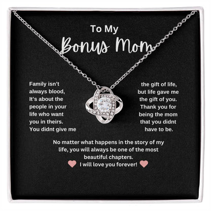 Bonus Mom Love Knot Necklace  I Mother's Day Gift I Come's from the heart!