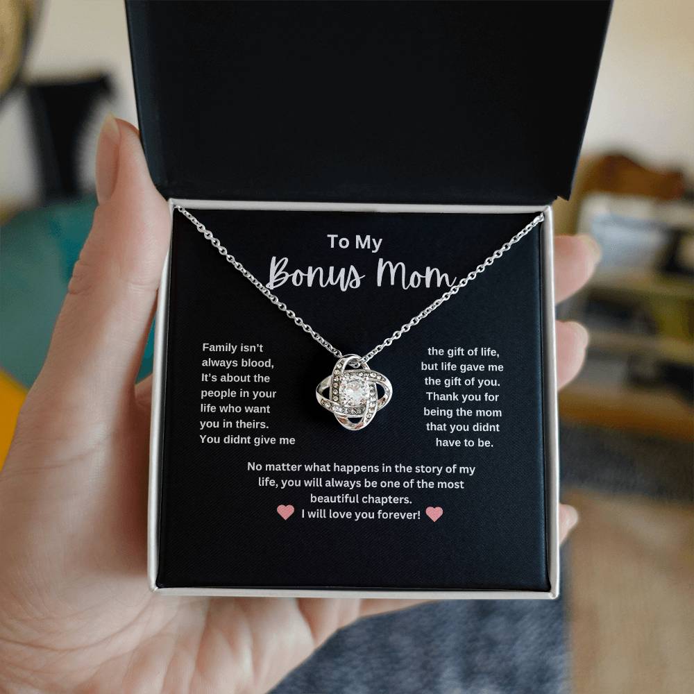 Bonus Mom Love Knot Necklace  I Mother's Day Gift I Come's from the heart!