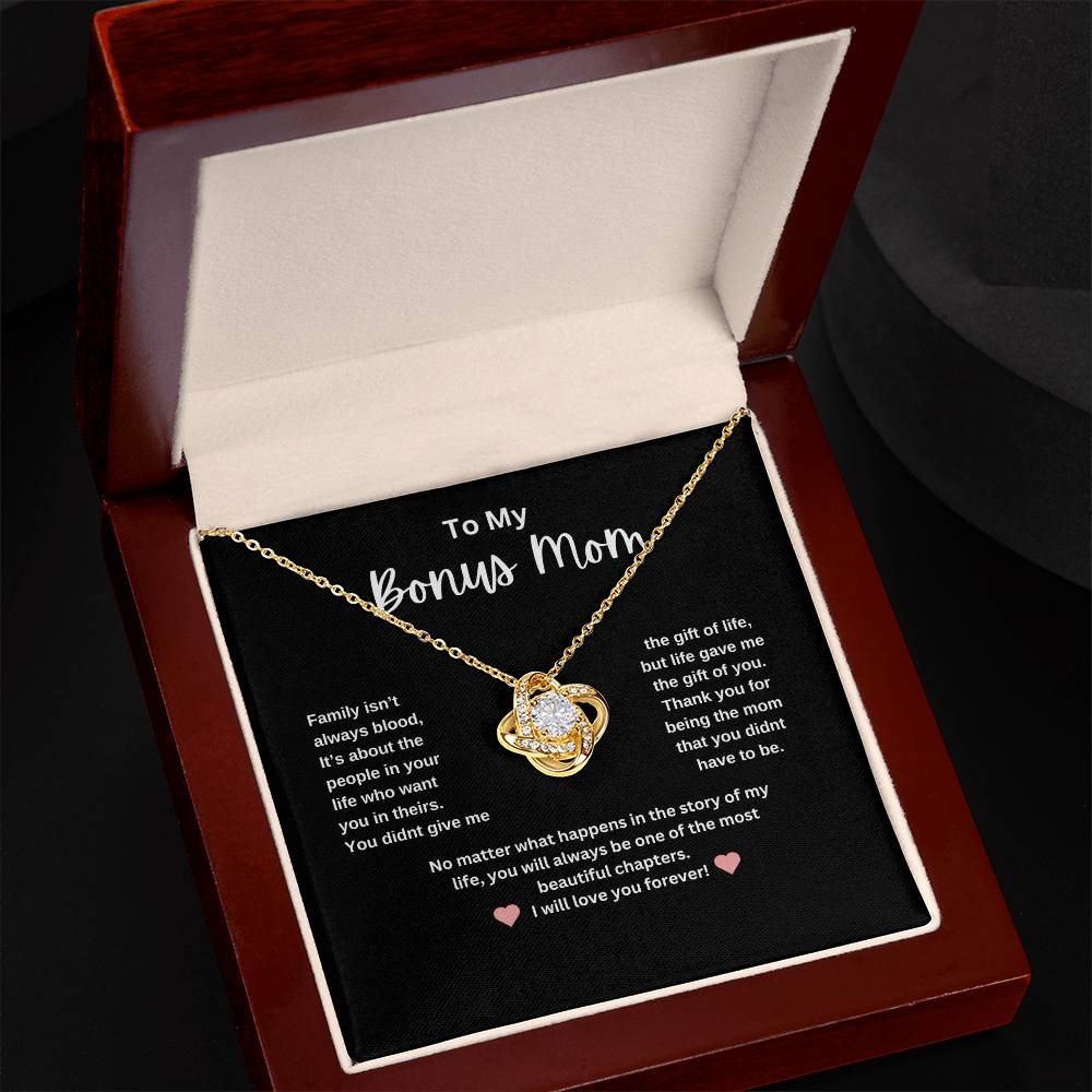 Bonus Mom Love Knot Necklace  I Mother's Day Gift I Come's from the heart!