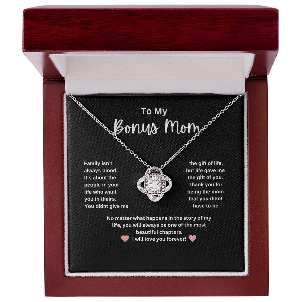 Bonus Mom Love Knot Necklace  I Mother's Day Gift I Come's from the heart!
