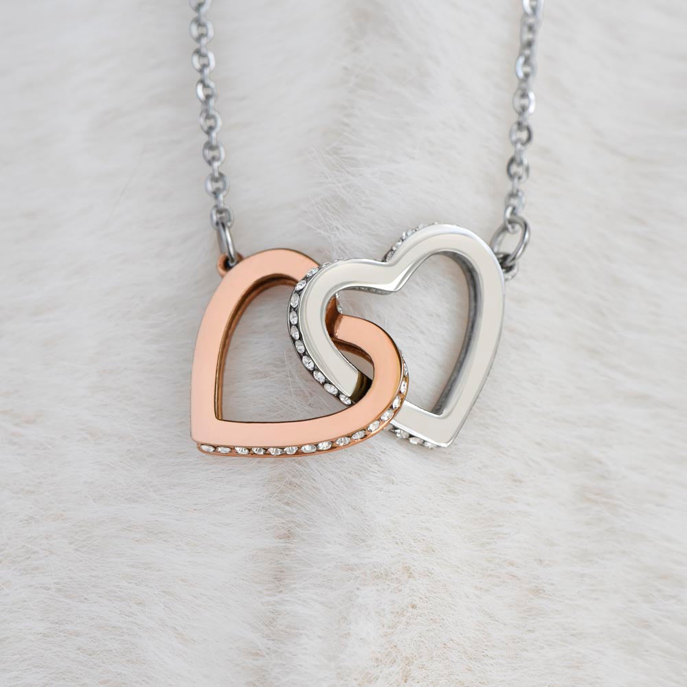 Mother & Daughter internal heart necklace --- Show your love with a devoted & special message to your little girl. Hot Seller