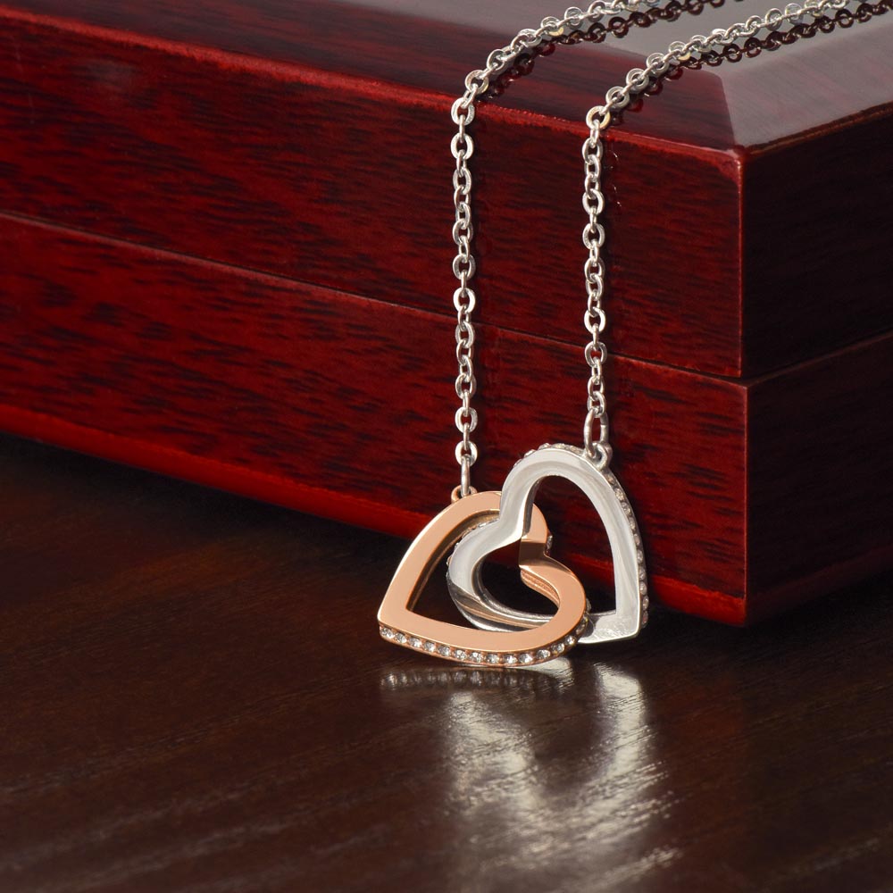 Mother & Daughter internal heart necklace --- Show your love with a devoted & special message to your little girl. Hot Seller