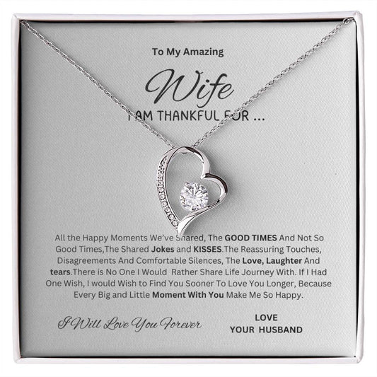 For An Amazing Wife Forever Love Necklace I  Mother's Day I Anniversary  - Best seller