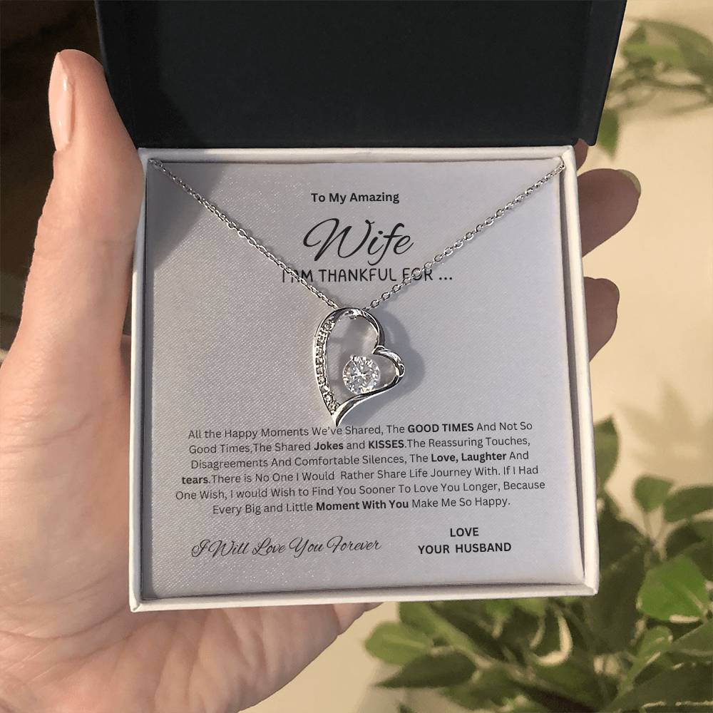 For An Amazing Wife Forever Love Necklace I  Mother's Day I Anniversary  - Best seller