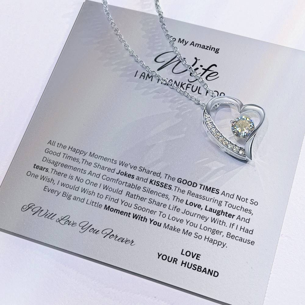 For An Amazing Wife Forever Love Necklace I  Mother's Day I Anniversary  - Best seller