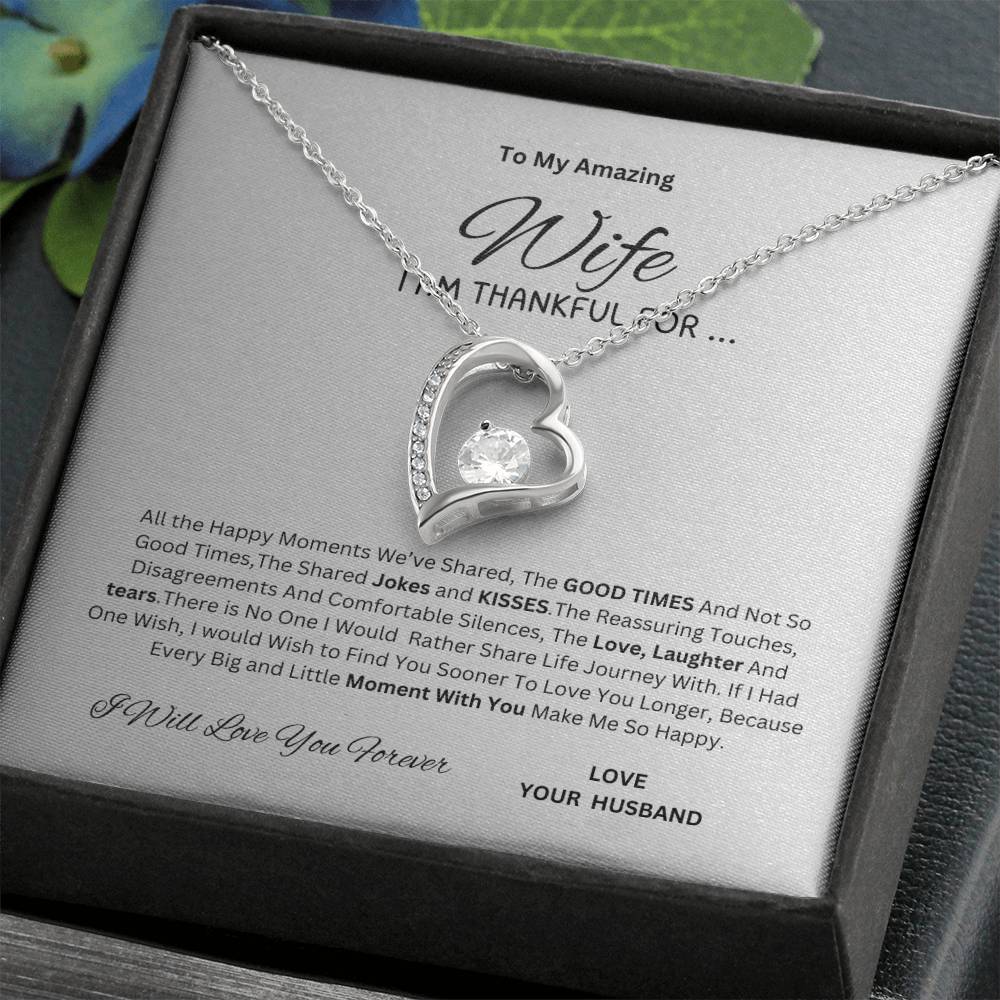 For An Amazing Wife Forever Love Necklace I  Mother's Day I Anniversary  - Best seller