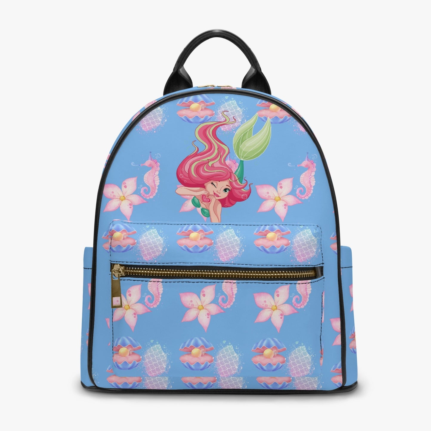 GIRLS BACK TO SCHOOL  ( MERMAID) All Over Printed PU Backpack