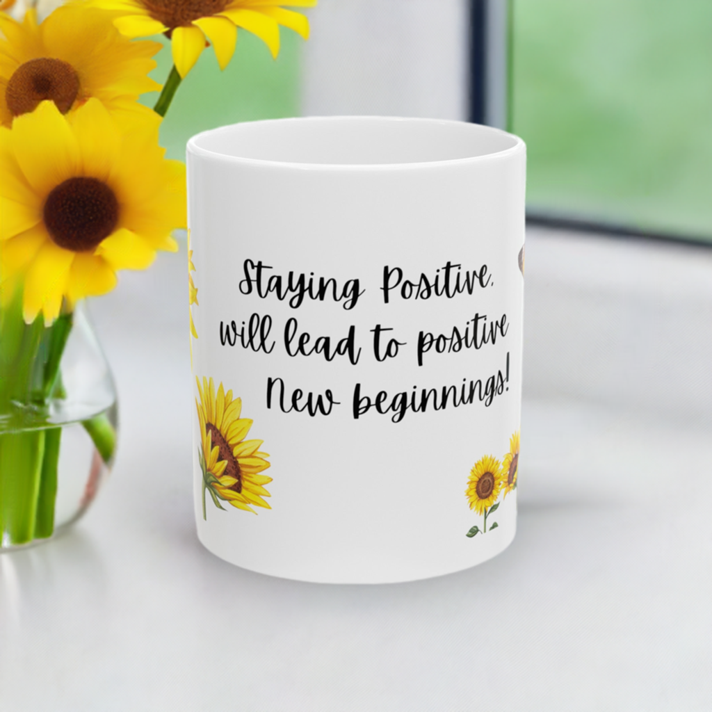 Positive Vibes-Ceramic Mug, (11oz,)****Best seller****